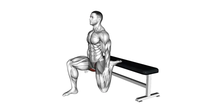 Hip Flexor Stretch Rear foot elevated exercise demonstration