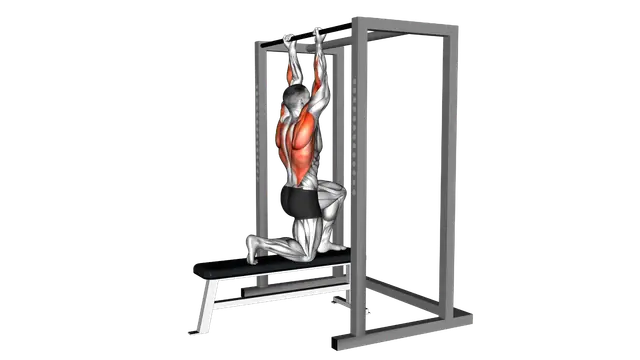 Assisted Chin up (low bar position) exercise demonstration