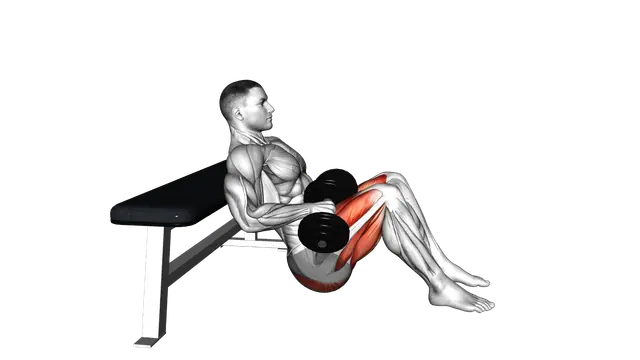 Dumbbell Hip Thrust exercise demonstration