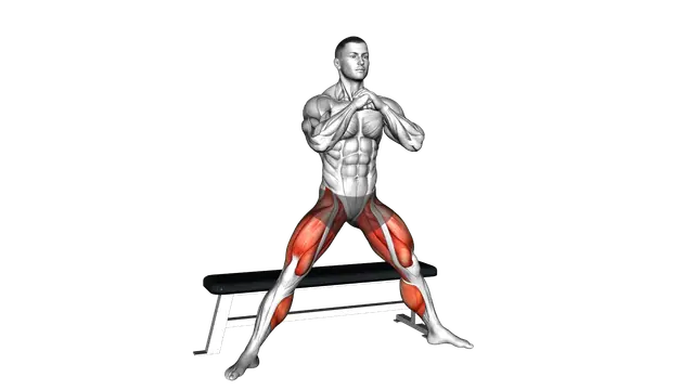 Side Bench Squat exercise demonstration