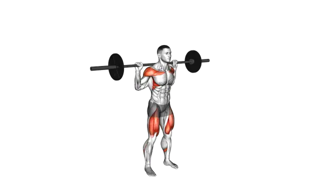 Barbell Behind the Back Push Press exercise demonstration
