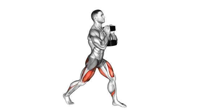 Dumbbell Goblet Split Squat exercise demonstration