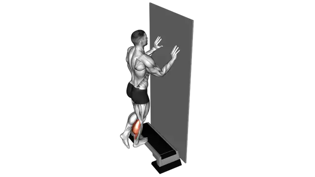Single Leg Calf Raise Off Step exercise demonstration