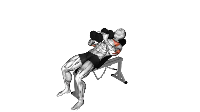 Dumbbell Incline Squeeze Press exercise demonstration