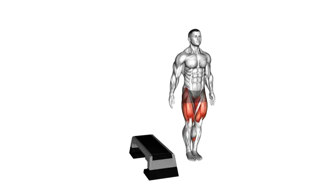 Lateral Step Up with Knee Drive exercise demonstration