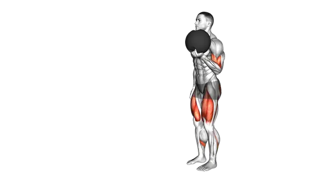 Medicine Ball Lunge with Biceps Curl exercise demonstration