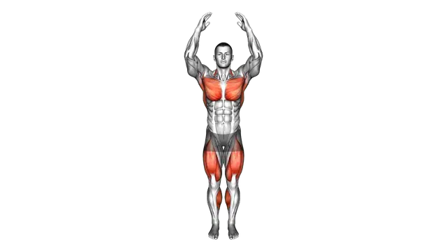 Standing March with Shoulders Extension exercise demonstration
