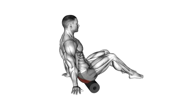 Roll Glutes Sitting on Floor exercise demonstration