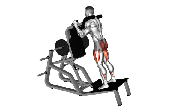 Lever Reverse Vertical Hack Squat exercise demonstration