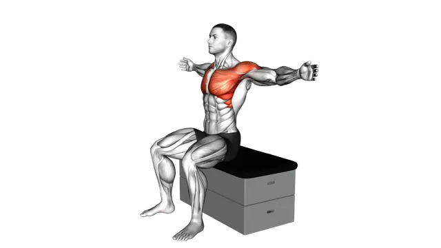 Sitting Fly on a padded stool exercise demonstration