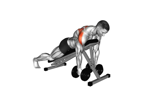Dumbbell Prone Rear Delt Swing exercise demonstration