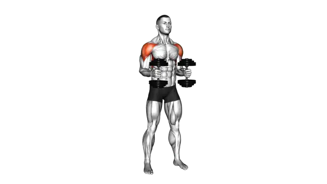 Dumbbell Bent Arm Lateral Raise exercise demonstration