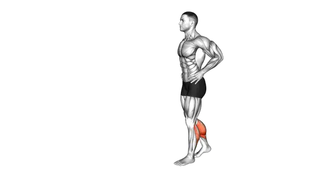 Bodyweight Walking Calf Raise exercise demonstration