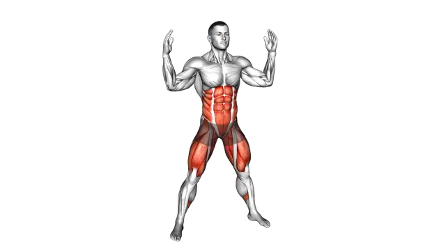 Squat Press Down Twist exercise demonstration