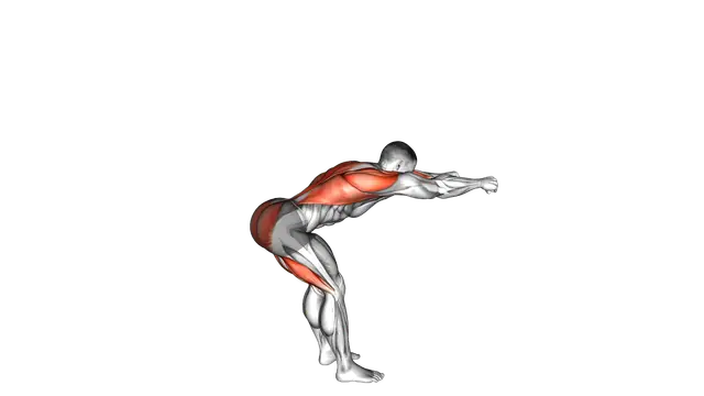 Bodyweight Good Morning Row exercise demonstration