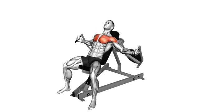 Lever Incline Fly exercise demonstration