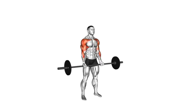 Barbell Curl Press Extension exercise demonstration