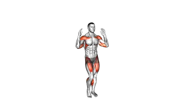 Arm Raise Step in Place exercise demonstration