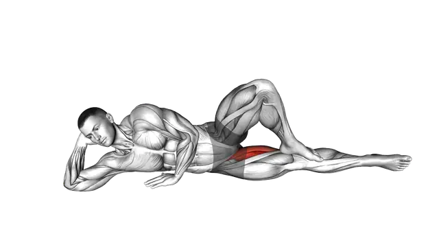 Bodyweight Side Lying Leg Adduction exercise demonstration