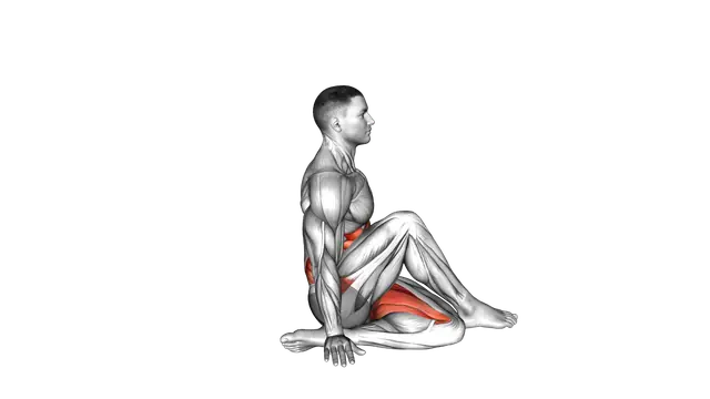 Ardha Matsyendrasana Yoga Pose exercise demonstration