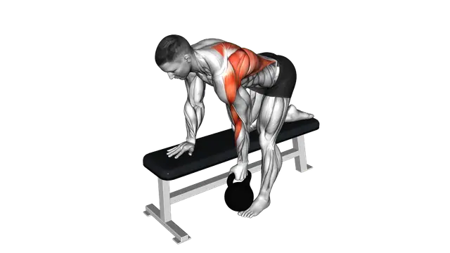 Kettlebell Bent over Row exercise demonstration