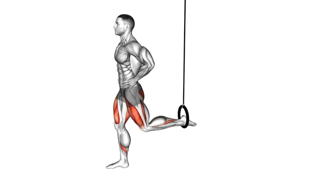Ring Split Squat exercise demonstration
