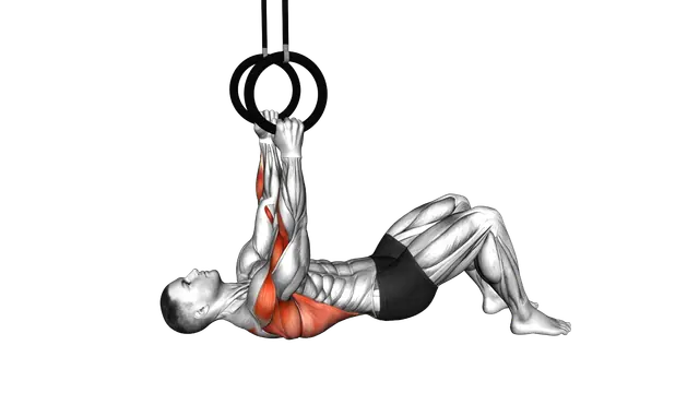 Ring Bent Knee Inverted Row exercise demonstration