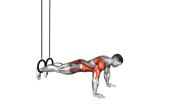 Ring Push Up to Side Plank exercise demonstration