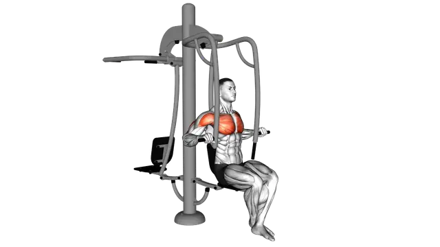 Lever Outdoor Seated Chest Press exercise demonstration