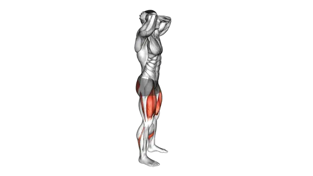 Bodyweight Deep Prisoner Squat exercise demonstration