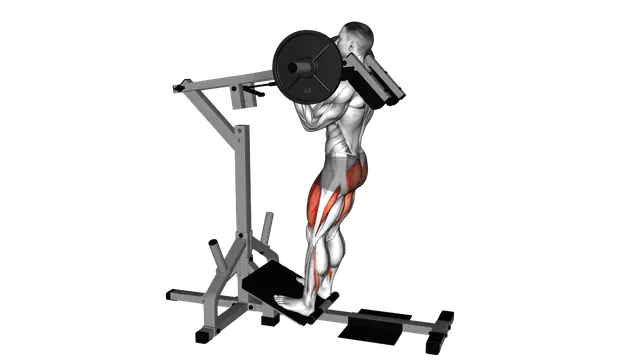 Lever Elevanted Squat exercise demonstration