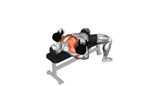 Kettlebell Bench Press exercise demonstration