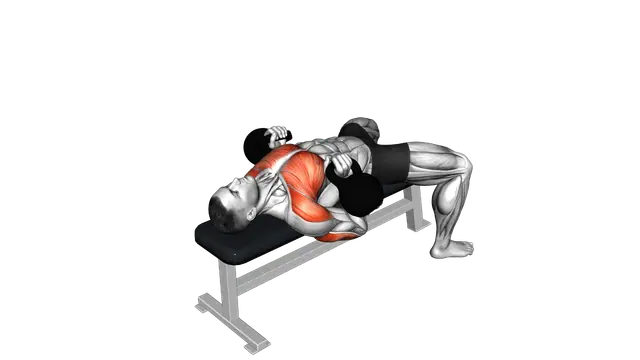 Kettlebell Neutral grip Bench Press exercise demonstration