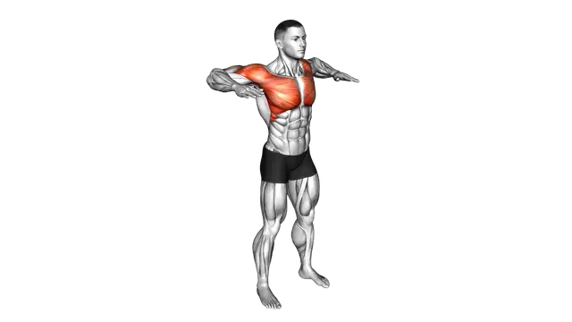 Arm Crossover Chest Out exercise demonstration