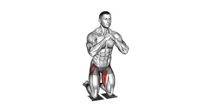 Bodyweight Kneeling Butterfly with Towels exercise demonstration