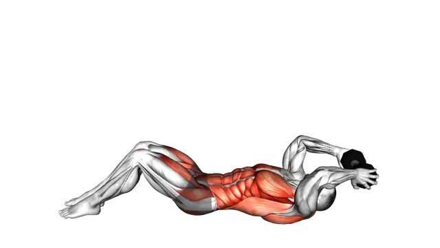 Dumbbell Alternate V up exercise demonstration