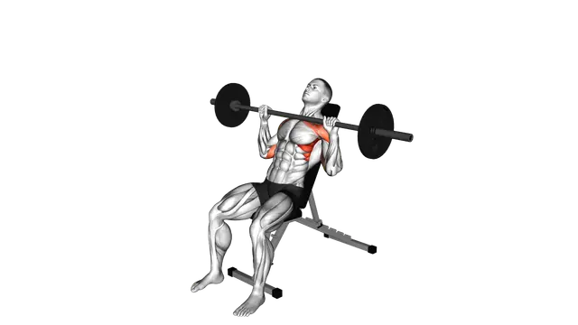 Barbell Incline Shoulders Press exercise demonstration