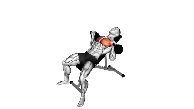 Kettlebell Incline Bench Press exercise demonstration