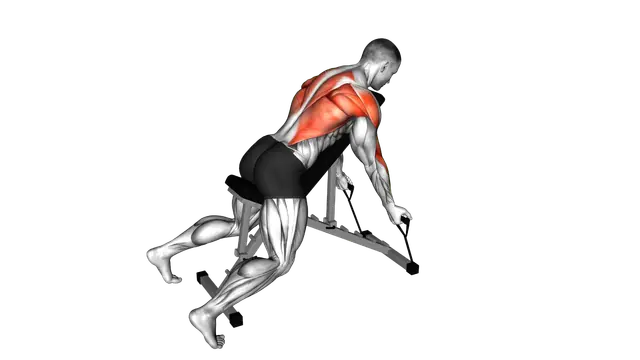 Band Lying Reverse Grip Row exercise demonstration