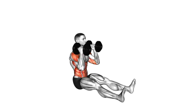 Dumbbell Z Press exercise demonstration