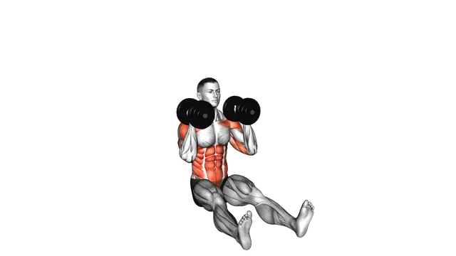 Dumbbell Alternate Z Press exercise demonstration