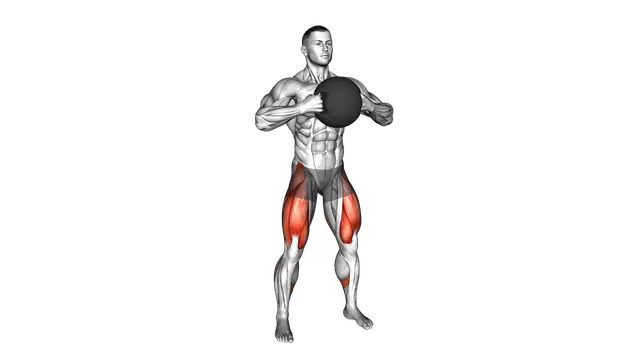 Medicine Ball Goblet Squat exercise demonstration