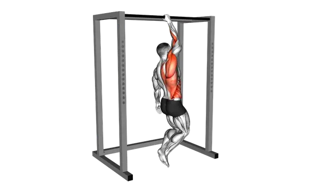 Assisted Single Arm Pull up exercise demonstration