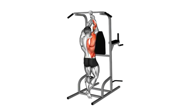Uneven Pull up exercise demonstration