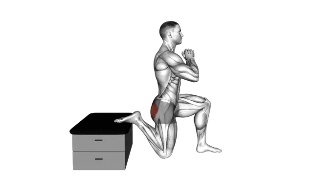 Half Kneeling Glute Stretch exercise demonstration