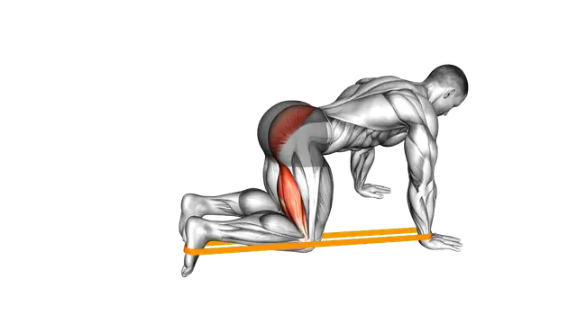 Resistance Band Leg Kickback exercise demonstration
