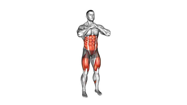 Standing Turn and Knee Raise exercise demonstration