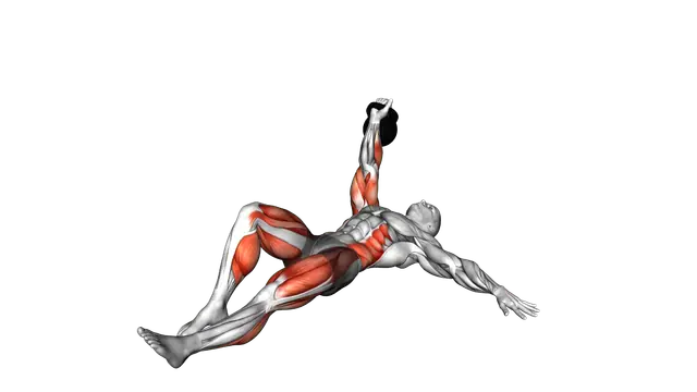 Kettlebell Arm Bar exercise demonstration