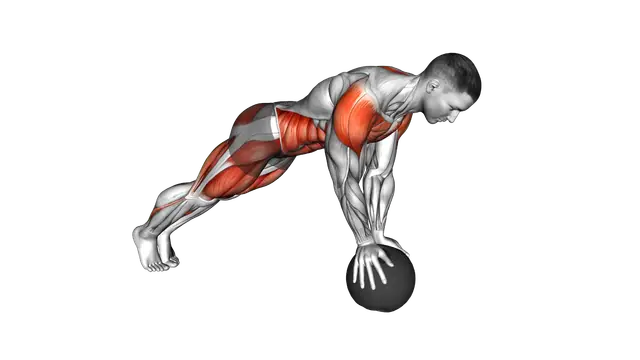 Medicine Ball Mountain Climber exercise demonstration