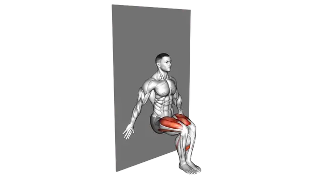 Alternate Single Leg Sit Wall exercise demonstration